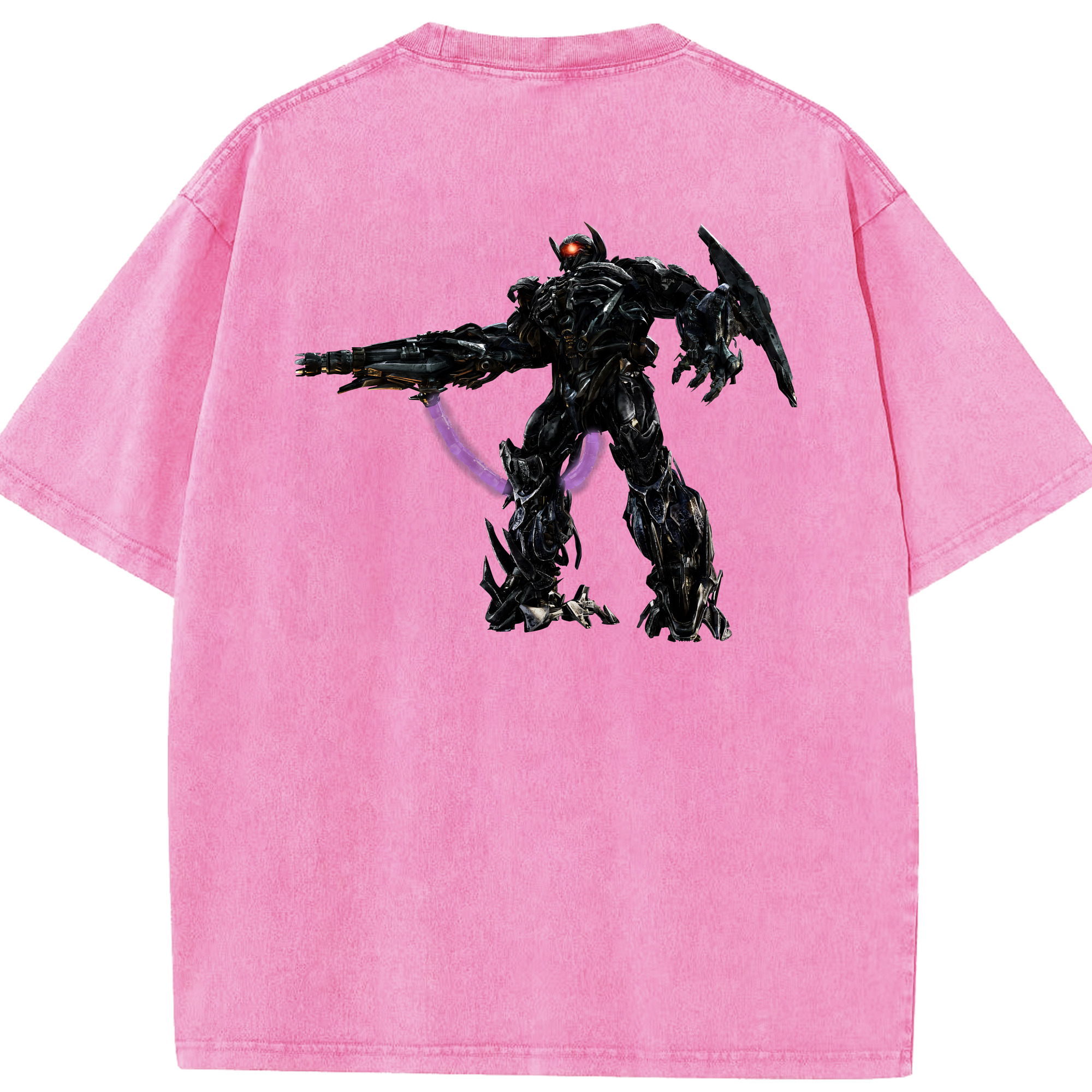 （画像用） Transformers トランスフォーマー 綿100% ヴィンテージ風 半袖Tシャツ（背面プリント）